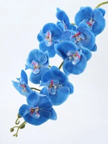 10入組人造藍色蝴蝶蘭花