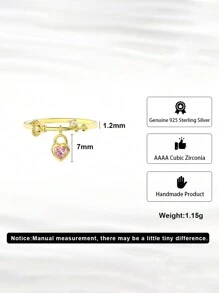 ORSA JEWELS 件組簡單心形吊飾設計 925 純銀結婚戒指女式時尚手指首飾節日新年生日週年紀念日禮物