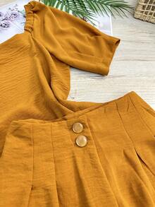 Women Two-piece Outfits - 黃色 - 查看 3