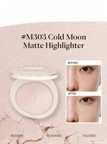 JOOCYEE 啞光粉晶修容霜 M303 Cold Moon 霜狀質地，不卡粉柔焦效果的長效臉部高光 - M303瓷冷月 - 查看 2