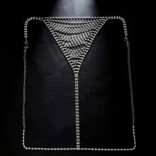 性感時尚夜店沙灘派對鑲嵌鑽石比基尼丁字褲身鏈