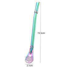 1pc 304 Stainless Steel Filter Straw Spoon, Suitable For Daily Use - Gold - View 4