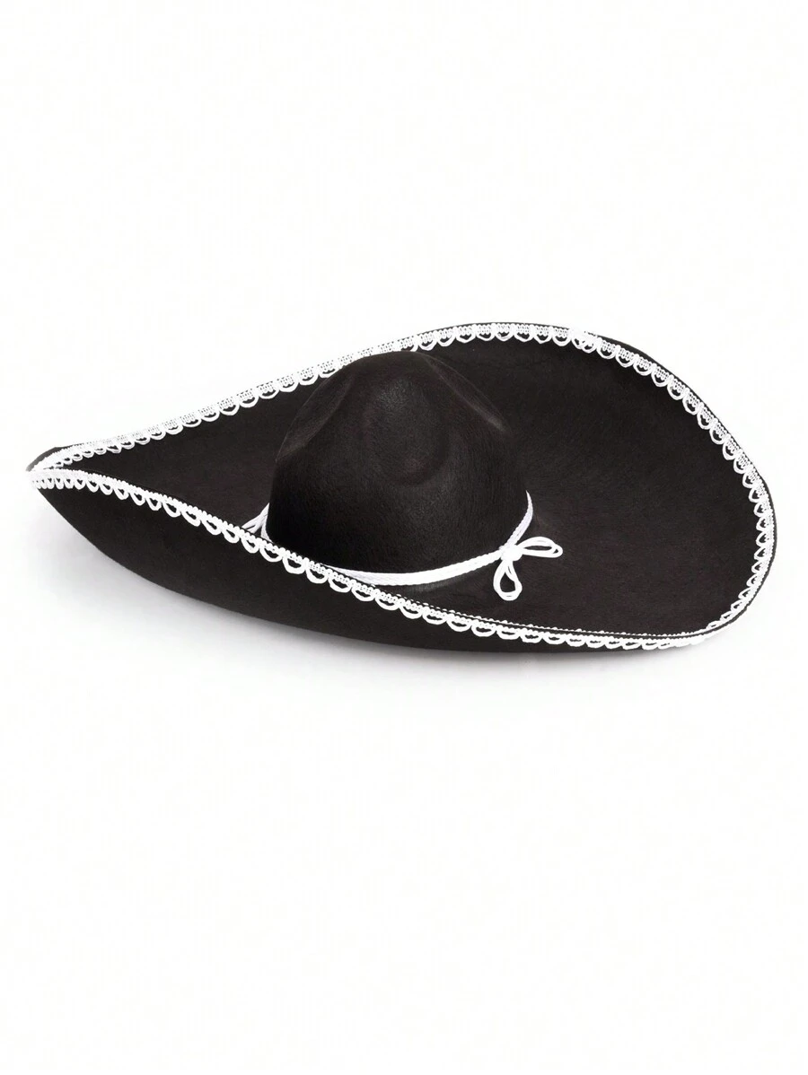 Un Sombrero Mexicano Negro - Negro - Ver 1