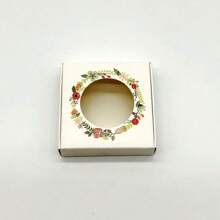 10 Pcs 6x6x1.5cm Cardboard Airplane Box Handmade Gift Packaging Box Necklace Bracelet Earrings Packaging Small Gift Box