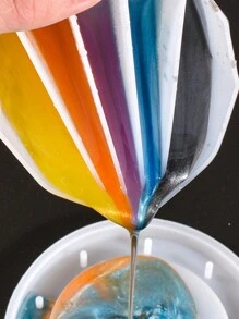 1个/14个镜面硅胶分配杯环氧树脂混合杯 - 白色 - 查看 7