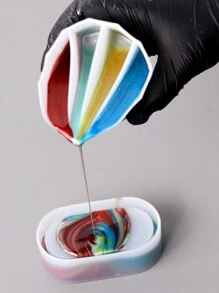 1个/14个镜面硅胶分配杯环氧树脂混合杯 - 白色 - 查看 2