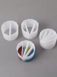 1个/14个镜面硅胶分配杯环氧树脂混合杯 - 白色 - 查看 6