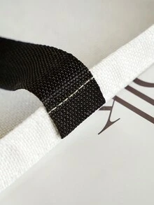 1pc Christmas Pattern Digital Print Canvas Bag Gift for Christmas - Grey - View 6