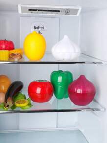 1個創意保鮮碗套裝,包括大蒜和洋蔥形狀的容器,並使用塑料製成 - 黃色 - 查看 5