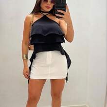 Women Tank Tops & Camis - 黑色 - 查看 1