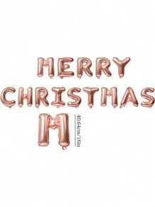 1套聖誕派對裝飾氣球,聖誕字母橫幅,氣球,聖誕背景的派對裝飾