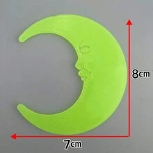 Luminous Wall Stickers For Student Dormitory/bedroom Ceiling, Including Stars, Moon & Fluorescent Stickers, Suitable For Party Decoration - Mixed Colors - View 11