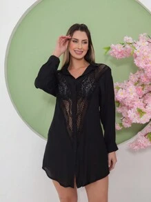 Women Kimonos - 黑色 - 查看 6