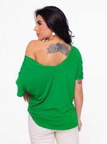 Women Blouses - Màu xanh lá cây đậm - Xem 3