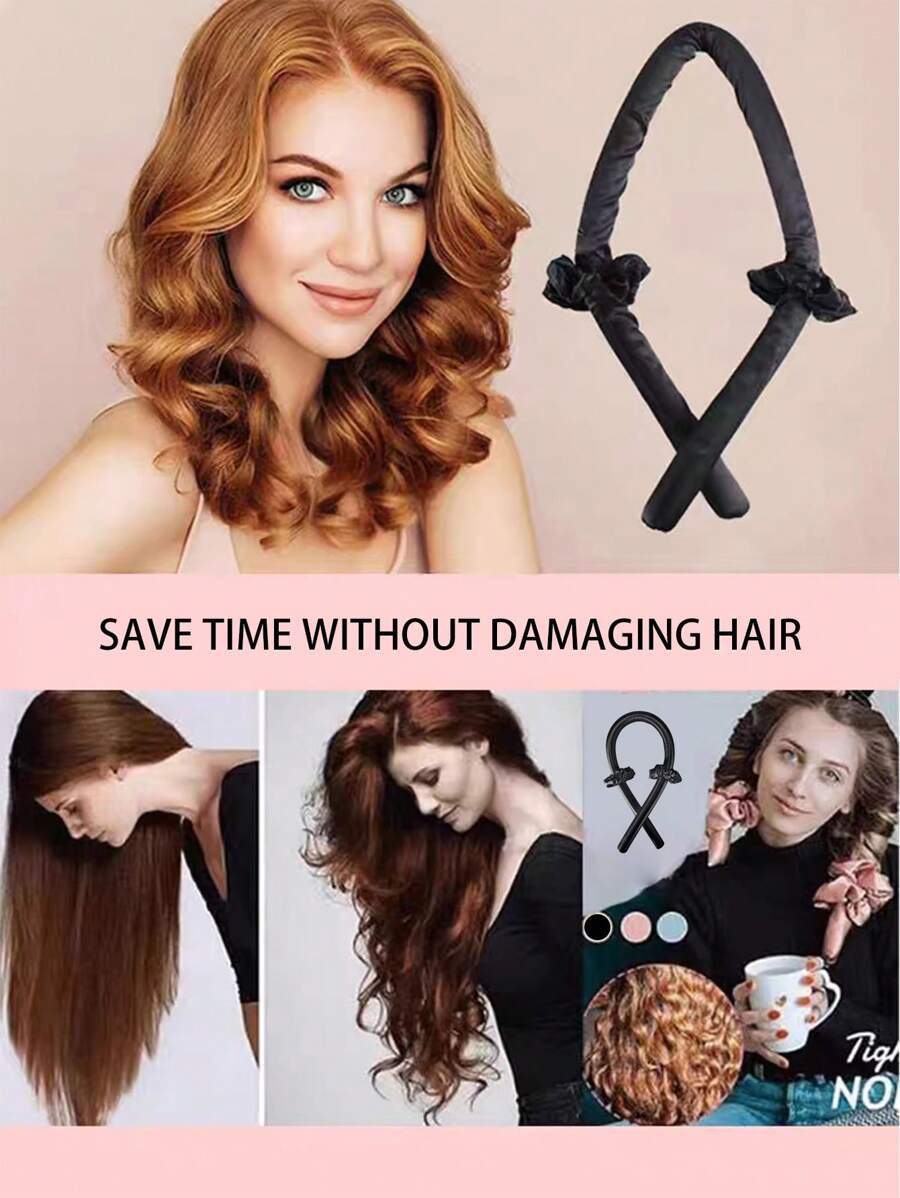 1 pieza Rizador de espuma para cabello Sleep Styler, herramienta informal para peinado de cabello sin calor y sin esfuerzo - Negro - Ver 1