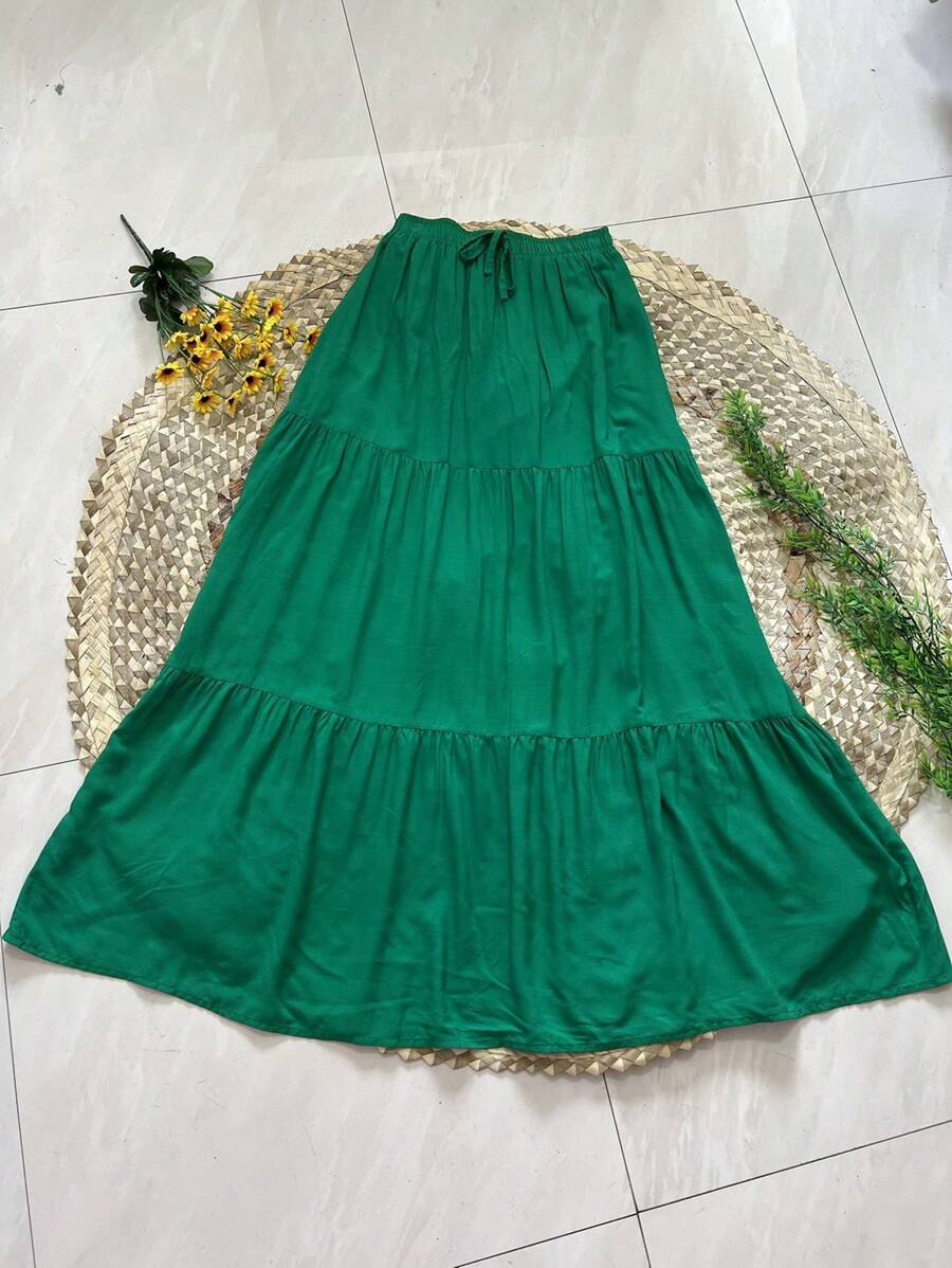 Women Skirts - 綠色 - 查看 1