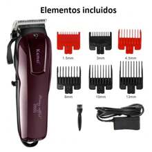 Kemei KM-2600 Hair Cutting Machine Professional Clipper - Burgundy - View 5