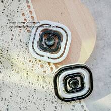 2pcs 3d Infinite Flip Finger Top Magic Cube Shaped For Stress Relief - Black and White - View 3