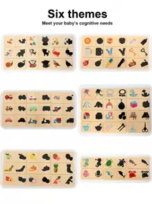 لعبة الألغاز الخشبية لتطابق التجسيد الحيواني لوسائل النقل البحري المعرفي والتثقيفي للأطفال والتي تساعد على فهم الظل بشكل مفيد للأطفال، للمدرسة، الطالب، القرطاسية ولوازم المدرسة. - متعدد الألوان - مشاهدة 5