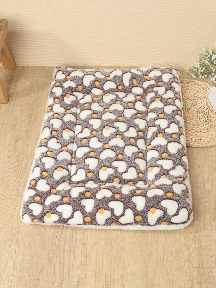 1 pieza Cama para mascotas de poliéster con patrón de estrella, transpirable, lavable y acolchada, adecuada para gatos y perros medianos/pequeños (Caniche/Bichón Frisé), para todas las estaciones