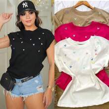 Women Blouses - 淺粉色 - 查看 3
