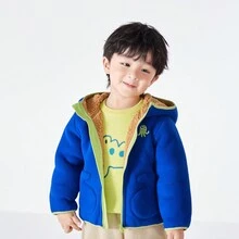 Balabala 男童絨面外套 - 藍色 - 查看 3