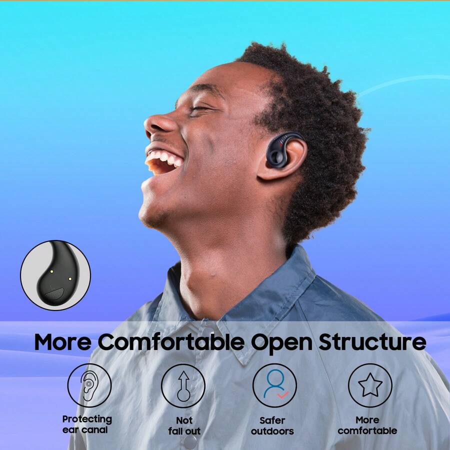 Blackview Wireless Earphone Sports, Airbuds 10, Wireless Bt 5.3 Open