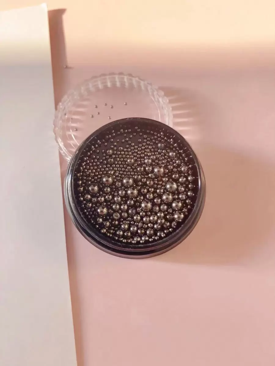 1 Hộp Bóng trang trí nghệ thuật móng tay hình tròn ba chiều, Bóng thép DIY làm móng, Bùa móng tay, Đá quý làm móng tay, Móng tay, Bi thép nhỏ, Vàng, Bạc, Vàng hồng, Đen súng, Tiệm làm móng, Trộn ngẫu nhiên nhiều kích cỡ khác nhau - màu đen - Xem 1