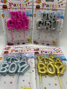 It's A Boy, Suitable For Gender Reveal Party For The Unborn Baby. - Gold - View 4