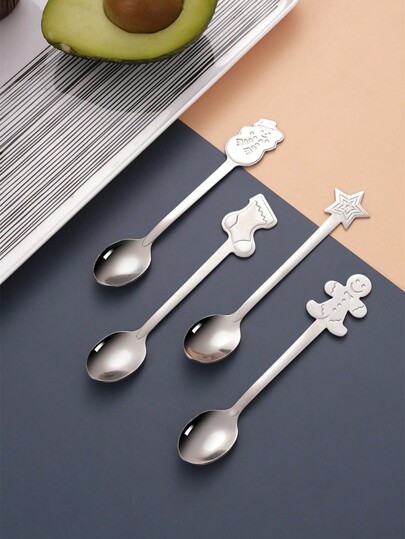 ステンレス製 スプーンセット フォーク カトラリー 4個セット | SHEIN