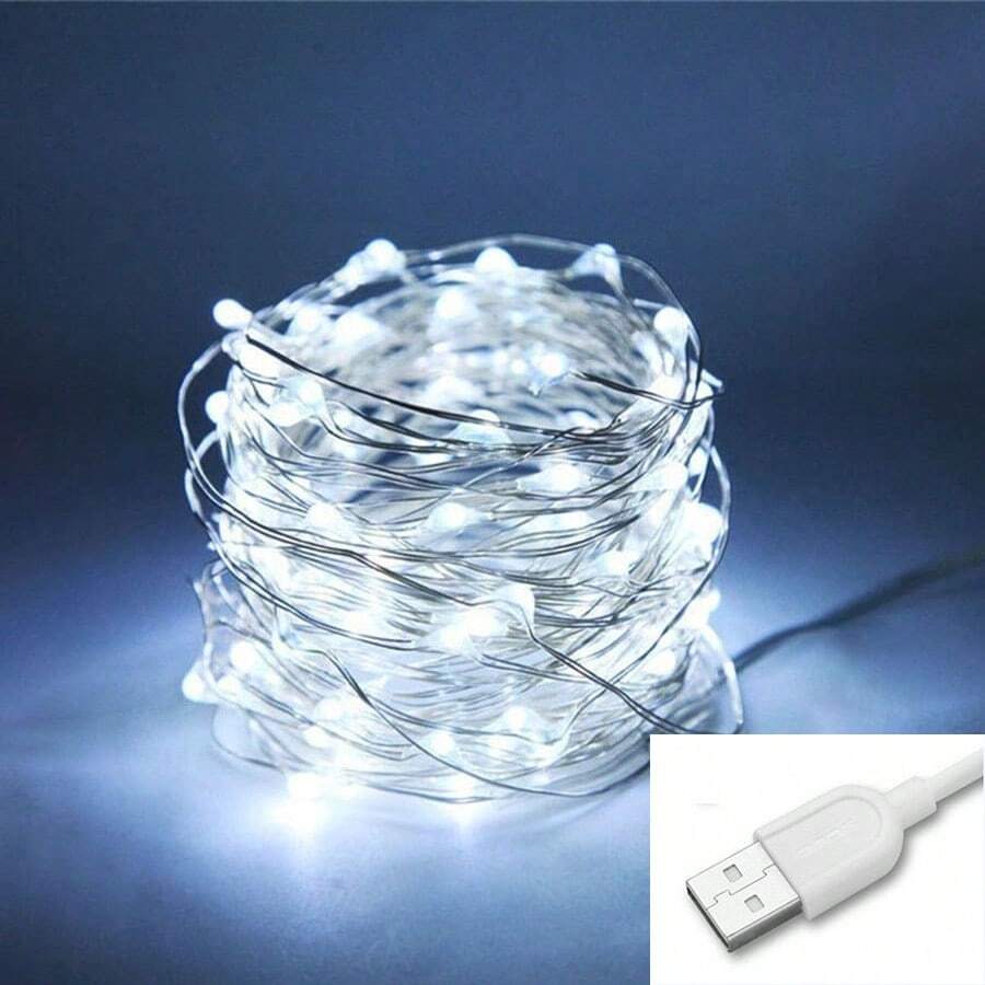 1 件童話燈串,led 銅線燈,3m/5m/10m/20m,usb 供電,用於臥室、花園、派對、婚禮童話燈、庭院樹、婚禮派對銅線燈