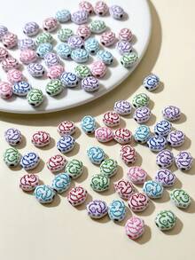 15g / 30g 一袋多色亮面塑膠製可愛小黃鴨diy串珠手鍊項鍊,節日禮物配件