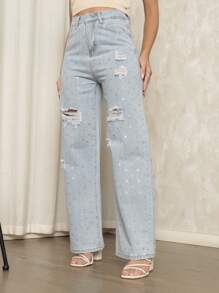 Women Jeans - Màu xanh nhạt - Xem 3