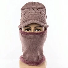 秋冬季男士户外保暖帽子女士户外骑行围巾一体式保暖内衬套头帽