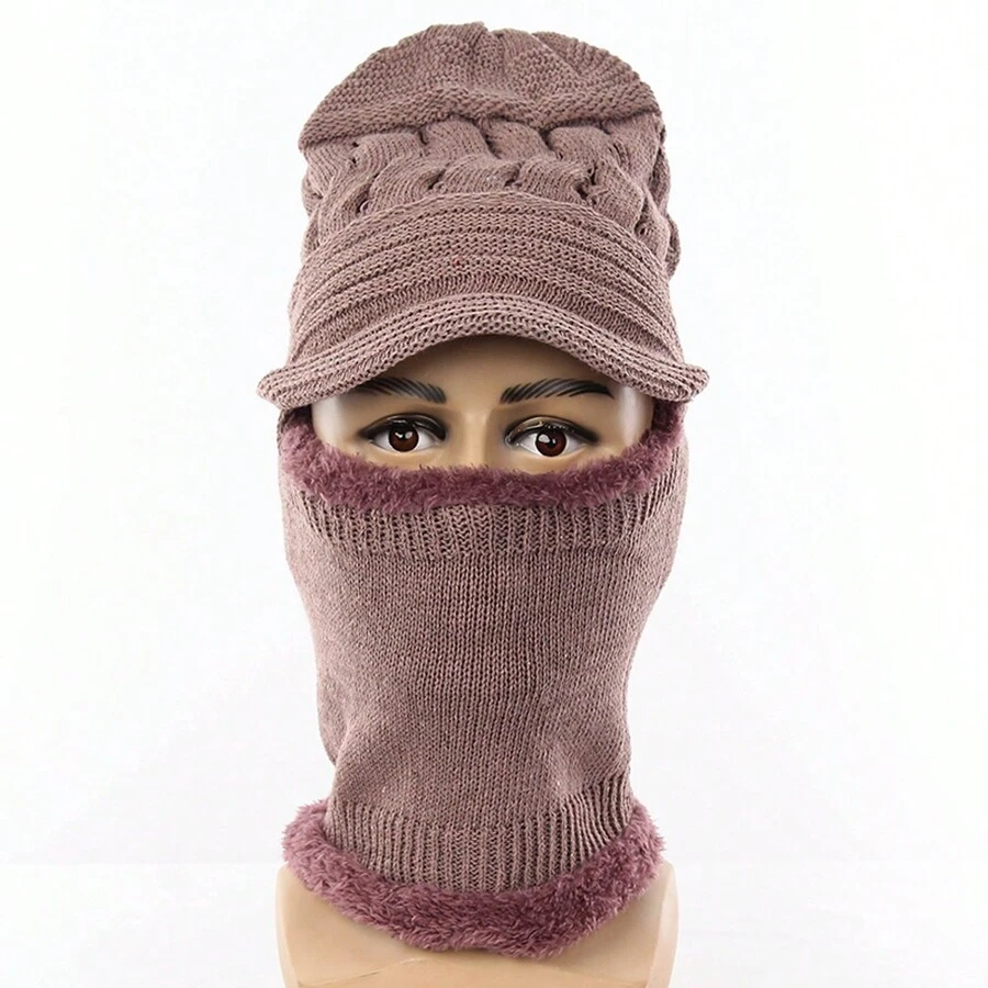 秋冬季男士户外保暖帽子女士户外骑行围巾一体式保暖内衬套头帽