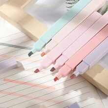 6入軟式螢光彩筆,適用於藝術畫圖、塗鴉、高亮、標記、學校和辦公用品,適用於學生