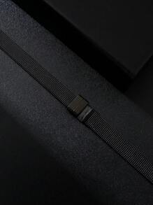 1pc Fashionable Stainless Steel Mesh Band Bracelet - Black - View 4