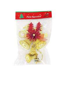 聖誕鈴聖誕樹聖誕老人造型飾品裝飾1件