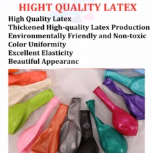 30入組1.8g-2.2g紅綠珍珠充氣厚氣球,適用於聖誕裝飾,婚禮,派對等場合