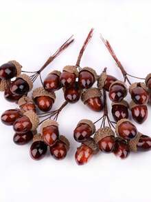 1 Bunch Artificial Acorn - Multicolor - View 7