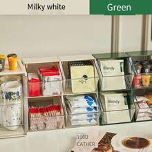 Tea Bag Organizer Box, Capsule And Coffee Storage Rack For Tea Room, Bar, Clear Display Shelf And Desk Storage Rack - Green - View 7