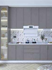 Matte Light Grey Contact Paper Peel And Stick Wallpaper Removable Contact Paper For Cabinest Self-Adhesive Drawer Stick And Peel Countertop - Light Grey - View 2