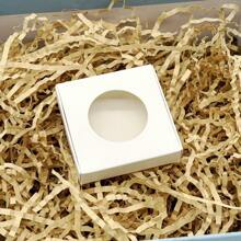 10 件 6x6x1.5 公分紙板飛機形盒,手工禮品包裝盒,適用於項鍊、手鍊、耳環、小禮品