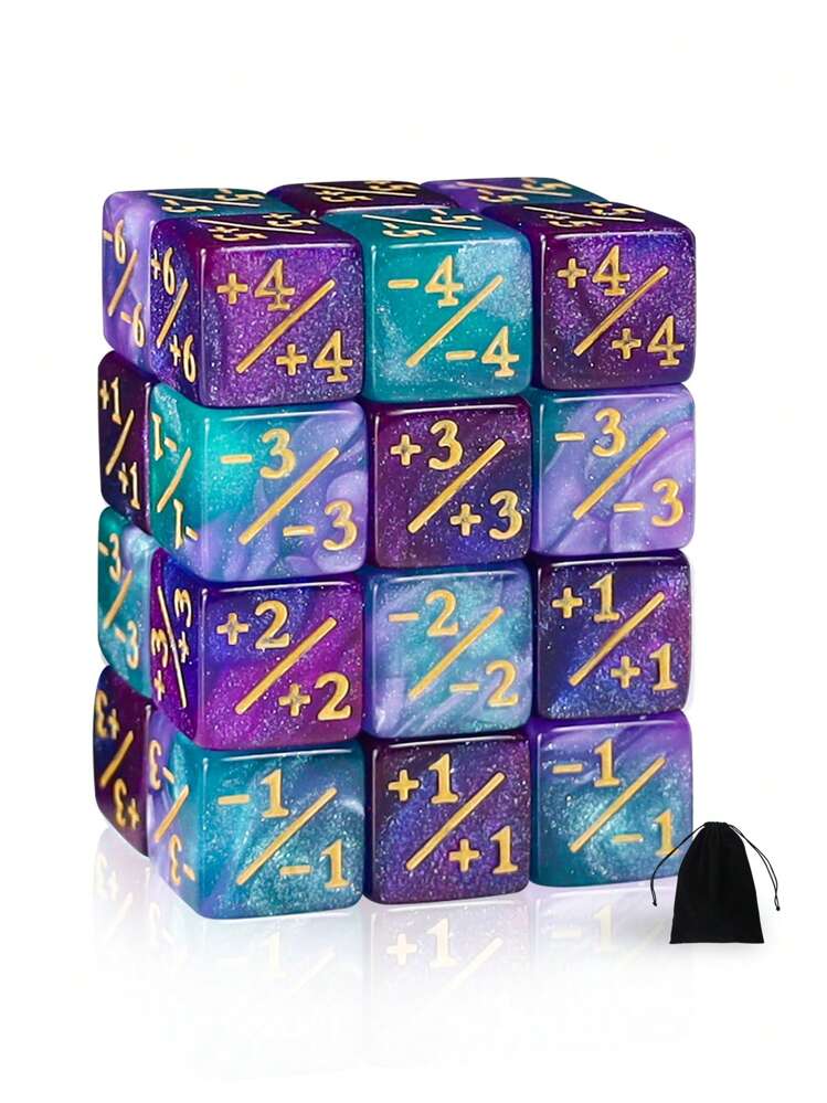 24 ダイスカウンタートークンダイス D6 ダイスキューブ忠誠カウンター