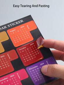 2 張 2024 年議程計畫多功能 Diy 彩色便條紙附紙質索引貼紙,創意規劃記事本 - 彩色 - 查看 2