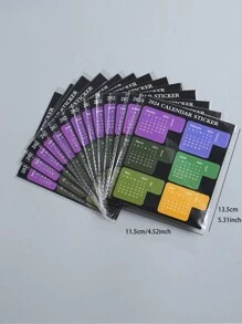2 張 2024 年議程計畫多功能 Diy 彩色便條紙附紙質索引貼紙,創意規劃記事本 - 彩色 - 查看 8