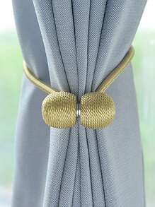 1pc Modern Magnetic Curtain Tieback, No Drilling Curtain Buckle With Simple Design For Easy Installation
