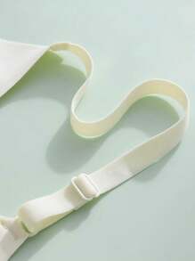 1pc Seamless Bra For Women, Push Up, Anti-sagging, Thin And A Side Gathering, Suitable For Small Breasts - White - View 6