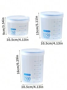 Frascos De Almacenamiento Para Alimentos En La Cocina De Gran Capacidad, Transparentes, Con Sello Y Para Mantener Frescos Granos Y Snacks - transparente - Ver 2