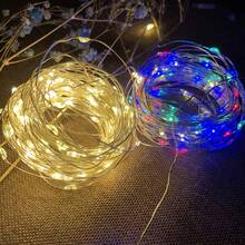 1pc Usb Copper Wire Fairy String Light With Remote Control, Suitable For Flower Bouquet Decoration, Birthday Gift Box Decoration Lamp - Yellow - View 5